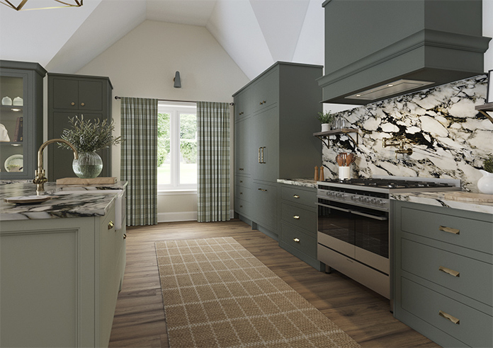 Laura Ashley Alfriston, Sage - Made to Measure Curtains - Image 7